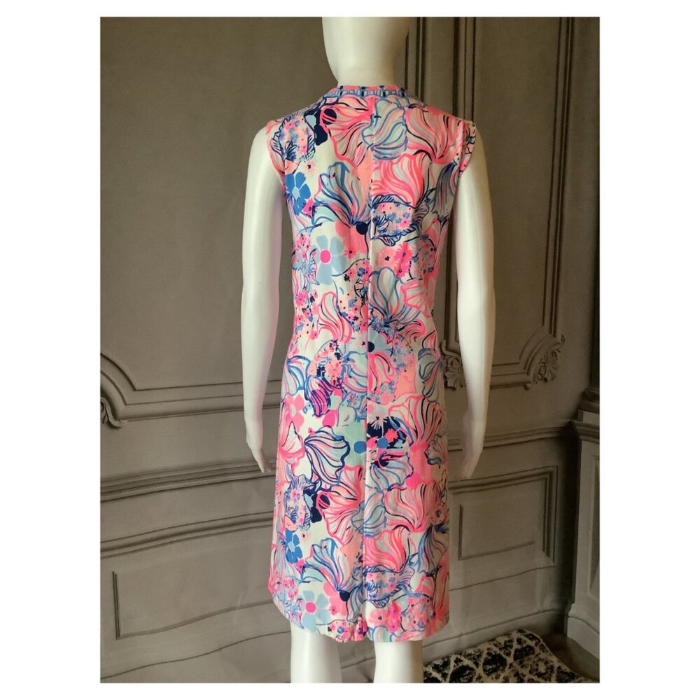 Lilly Pulitzer CAMARI DRESS Prosecco Pink Make A Splash XL - Picture 2 of 5